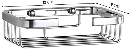 304 Stainless Steel Soap Dish Holder,Storage Soap Saver Wall Mounted for Kitchen Sink Bathroom Shower,Drainable and Rust Proof