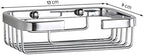 304 Stainless Steel Soap Dish Holder,Storage Soap Saver Wall Mounted for Kitchen Sink Bathroom Shower,Drainable and Rust Proof