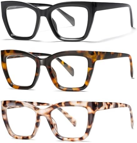 Oversized Reading Glasses Women Men Oprah Style Blue Light Blocking Computer Square Reader Spring Hinge Eyewear LK6085