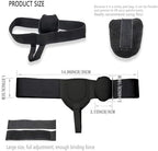 Adjustable Hernia Belt Truss for Men and Women - 30" to 55" Waist Support with Removable Compression Pads, Durable 2" Elastic Band & 8" Hook and Loop, Comfortable for Inguinal and Umbilical Hernia Recovery