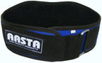 V Shape Blue Neoprene Lower Back Support Belt Brace S/M