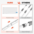 26 Feet Reach Solar Panel Cleaning Brush & Pole Water Fed Pole Kit,Suitable for Solar Photovoltaic Panel Cleanin, High Windows Cleaning and Cleaning Cars Trucks Vans Caravans Windows