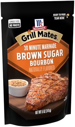 McCormick Grill Mates Brown Sugar Bourbon 30 Minute Marinade, 5 oz (Pack of 6)