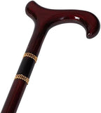 Unisex Derby Cane High Gloss Burgundy -Affordable Gift! Item #DHAR-9589400