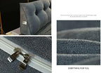 Reading Wedge Pillow Headboard Cushion Removable Triangle Waist Cushions, for Sofa Bed Office Chair Rest Pad, Microfiber Reading Pillows,A,80x50x20cm