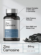 Horbäach Zinc Carnosine Supplement | 84mg per Capsule | 150 Count | Non-GMO & Gluten Free
