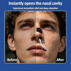 Nasal Strips for Snoring - Extra Strength Nose Strips for Breathing (60 ct), Black Nose Tape for Sleeping and Sports, Nasal Congestion Relief, Oil & Sweat Proof