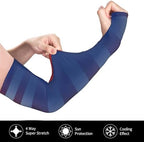 Usa And Guam Flag Cooling Arm Sleeves Upf 50+ With Thumb Holes - Stretchable Compression Sleeve For Men & Women, Lightweight For Golf, Running.