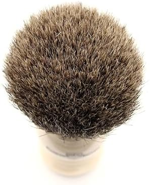 Edwin Jagger 5EJ877 Extra Large Best Badger Shaving Brush, Imitation Ivory for use with Shaving Cream or Soap for Men