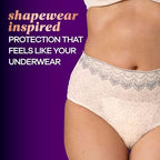 Always Discreet Boutique Incontinence and Postpartum Underwear for Women, Maximum Protection, Small/Medium, Rosy, 48 Count (4 Packs of 12)