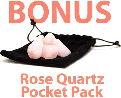 Extreme Rocks & Fossils Natural Amethyst Cluster with Polished Edges [1.5 to 2 lb.] Real Raw Geode Healing Crystal Rock from Uruguay, Deep Purple Decor and a Free Velvet Pouch of Rose Quartz