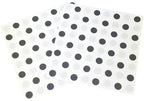 Black Polka Dots White Napkins, 2-Ply Disposable,Wedding Party Napkins Paper Everyday for Birthday Graduation Shower (BlackDots/White),40 pcs 6.5 in