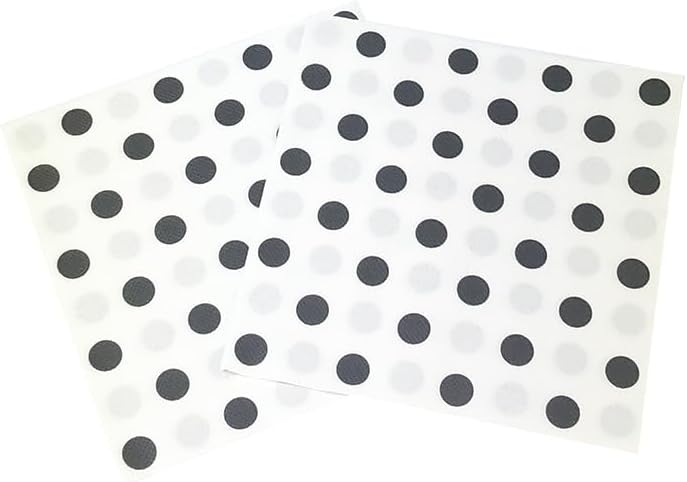 Black Polka Dots White Napkins, 2-Ply Disposable,Wedding Party Napkins Paper Everyday for Birthday Graduation Shower (BlackDots/White),40 pcs 6.5 in