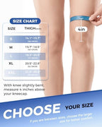 Medical-Grade Knee Brace for Women & Men,[Adjustable V-Straps & Anti-Slip] Knee Support with Side Stabilizers for Knee Pain,Meniscus Tear,ACL,MCL,Arthritis, Patella Stability for Injuries Recovery - M