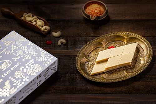 Almond House Kaju Burfi Kaju Katli Barfi Traditional Indian Sweets Indian Mithai Dry Fruit Sweets Made with Finest Cashews Ideal for Gifting & Celebration 500gms