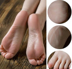 1 Pair Realistic Silicone Lifesize Female Mannequin Long Foot with Bones（27CM）Display Jewerly Sandal Shoe Sock Display Art Sketch (T3 Small Long Legs)