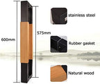 Push-Pull Door Handle,Simple Stainless Steel Solid Wood Glass Door Handle/Wooden Door Handle - Black/White,4 Lengths/White/1200Mm