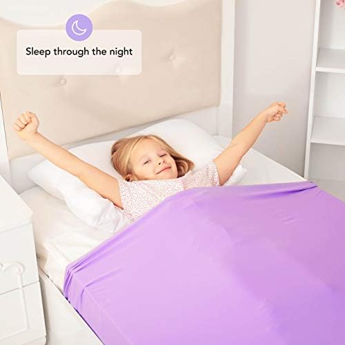 Sensory Compression Blanket | Spandex Bed Sheet for Kids & Adults | Deep Relaxing Feeling, Release Oxytocin | Helps With: SPD, Anxiety, ADHD, Autism and More | Breathable & Stretchable | Twin Size