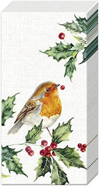 IHR Ideal Home Range Pocket Tissues 4-Ply Facial Tissue Pack, 10-Count, Lexi & Robin (Cream), 1-Pack Only