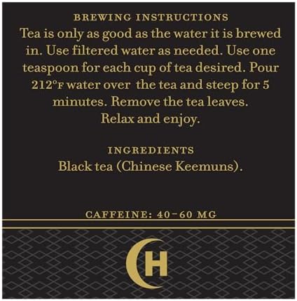 Harney and Sons English Breakfast Loose Black Tea – 4oz Loose Leaf Tin, Pure China Keemun, Bold, Full-Bodied Flavor, Great for Hot, Iced, or Teapot Brewing, Caffeinated