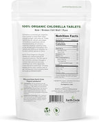 Organic Chlorella Tablets 1,000 Count | High Potency Superfood | Chlorophyll Pills from 100% Pure Green Algae | Broken Cell Wall for Max Absorption | Vegan, Kosher, Non-GMO | 4 Tabs per Day (1-Pack)