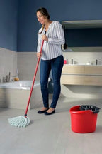 Vileda – Super-Easy Torsion Power Mop Bucket, Red