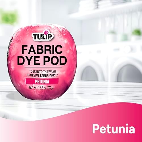 Tulip Fabric Dye Pod Petunia (Pink), Dye for Washing Machines