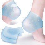 2PCS Silicone Heel Protector Stocking for Women & Men Gel Heel Socks for Dry Cracked Feet Treatment Overnight Foot Care Socks,