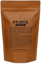 French Press Specialty Coffee, Coarse Ground, Primos Coffee Co (2 Bags - 1 Medium and 1 Dark Roast)