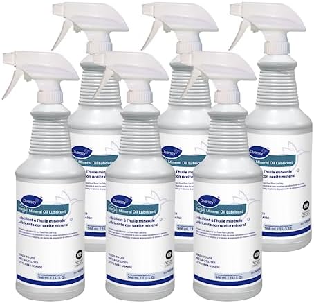 Diversey 48048 SUMA Mineral Oil Lubricant, Commercial Food Grade Spray for Kitchen Equipment, Ready-to-Use, 32-Ounce (Pack of 6)