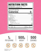 BulkSupplements.com Fructose Powder - Fructose Sugar, Zero Calorie Sweetener - Food Grade & Gluten Free, 1g per Serving, 500g (1.1 lbs) (Pack of 1)