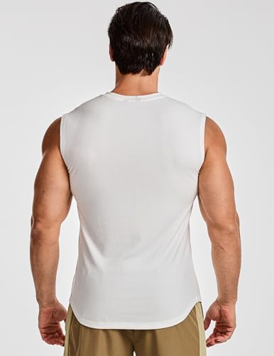 JMIERR Men's Ribbed Tank Tops Knit Sleeveless Workout T Shirt Muscle Gym Fitness Tee