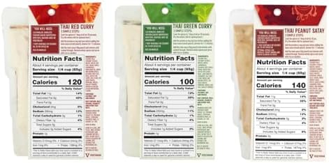 Spice Tailor 3 Simple Steps Restaurant Quality Meals in Minutes Kits Ready in 10 Minutes (3 Pack, Thai Curry Variety)