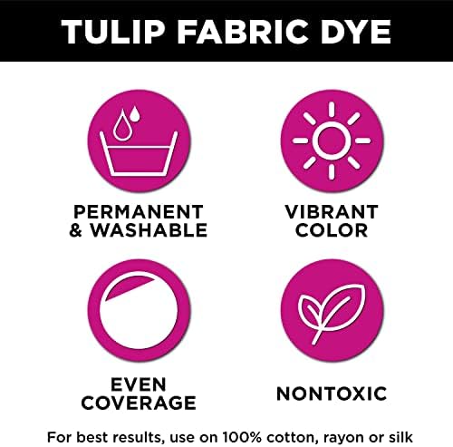 Tulip Permanent Fabric Dye Powder, Hot Dye Method for Vibrancy, Long-Lasting Color, Bright Red