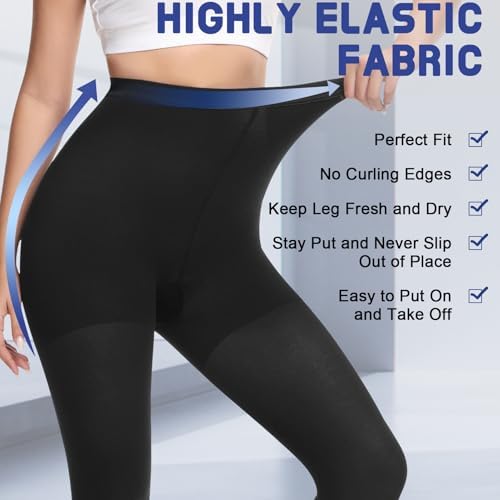 Beister Medical Compression Pantyhose for Women Men, Opaque Closed Toe 20-30mmHg Graduated Support Tights, Waist High Compression Leggings for Varicose Veins, Edema, Flight, DVT