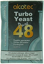 Alcotec 48 Hour Turbo Yeast | Brewers Yeast Powder| Wine Yeast for Wine Making | Dry Yeast | nutritional yeast | (6 Packs)