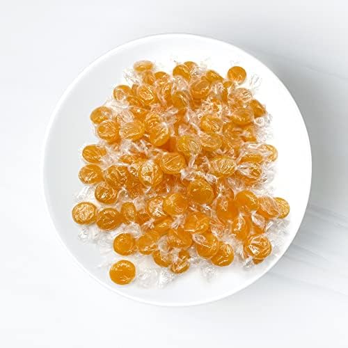 Butterscotch Hard Candy - 1LB Bag of Individually Wrapped Butter Scotch Bulk Candy, Yellow Butterscotch Discs Are Perfect For Snacks And Parties (Approx. 75 Pieces)