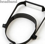 Headband Magnifier | Magnifying Headset with 1.6X-3.5X Lenses、Professional Head-Mounted Magnifier, Hands-Free Adjustable Head Magnifier for Jewelry Making, Watch Repair, Reading & Detailed Hobbies