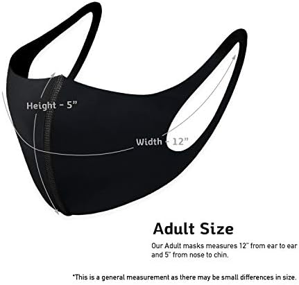 Unisex Face Bandana Neck Gaiter Fashion Cloth Fabric Face Protection, Unisex Earloop Black Dust Reusable Washable (5 PACK, 3D ALL GRAY)