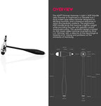 MDF Instruments, Tromner Neurological Reflex Hammer with Built-in Brush for cutaneous and Superficial responses - Light - HDP Handle - Free-Parts-for-Life & Lifetime Warranty - Black (MDF555P-11)