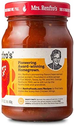 Mrs. Renfro's Ghost Pepper Salsa, 16 oz (2 Pack)