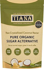 TIANA Premium Organic Crystallised Raw Coconut Nectar 250g - Pack of 2