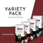 Segafredo Zanetti Espresso Capsules – Aluminum Pods for Nespresso Original Machines – 4 Flavor Variety Pack Premium Espresso – Forte, Ovation, Encore, and Sinfonia – Variety, 10 Count (Pack of 4)