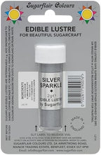 Sugarflair SILVER SPARKLE Edible Lustre Dust Powder - Cake decorating shimmer