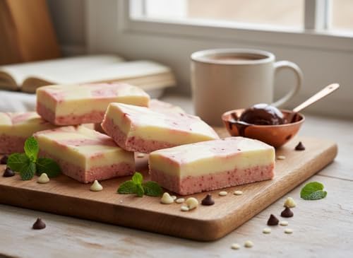 Farmhouse Fudge – Strawberry Cheesecake Fudge, 24 oz – Rich & Creamy Fudge with Strawberry and Classic Cheesecake Flavor, Gourmet Candy Gift