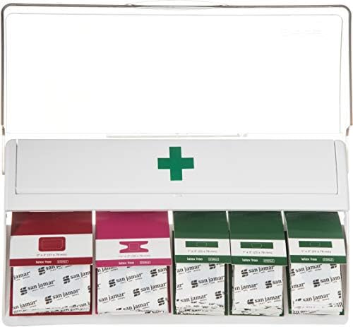 San Jamar MKBD100 Mani-Kare Bandage Dispenser, Blue