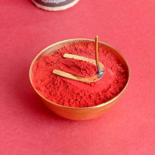 SATVIK Set of 2 - (25gmx2) Red Ashtagandha Chandan Tikka Powder | Traditional Laal Tilak Roli for Pooja, Festivals & Ritual Use