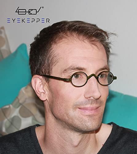Eyekepper Oval Round Reading Glasses Women Men Small Vintage Reader Eyeglasses Mini with Spring Hinges