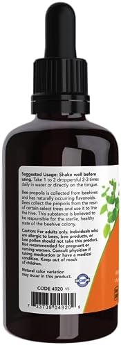 NOW Foods Supplements, Propolis Plus Extract Liquid with Dropper, Herbal Supplement, 2-Ounce