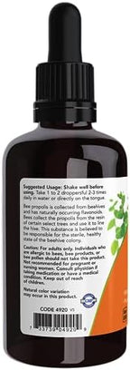 NOW Foods Supplements, Propolis Plus Extract Liquid with Dropper, Herbal Supplement, 2-Ounce